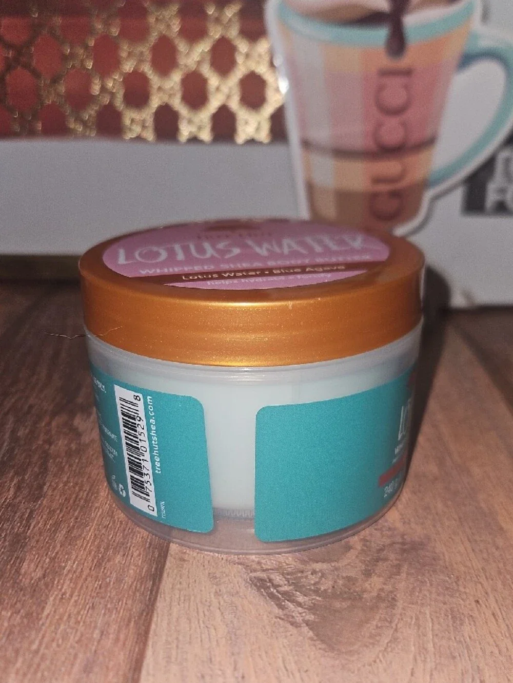 Tree Hut Lotus Water Whipped Shea Body Butter — Teal & Gold